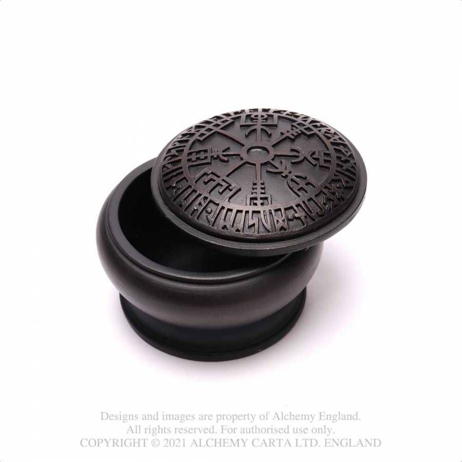 Alchemy - Vegvisir Dekorative Schachtel - Schwarz